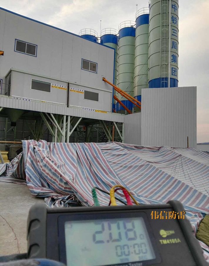 PDC3.3提前放電避雷針施工現(xiàn)場(chǎng)2