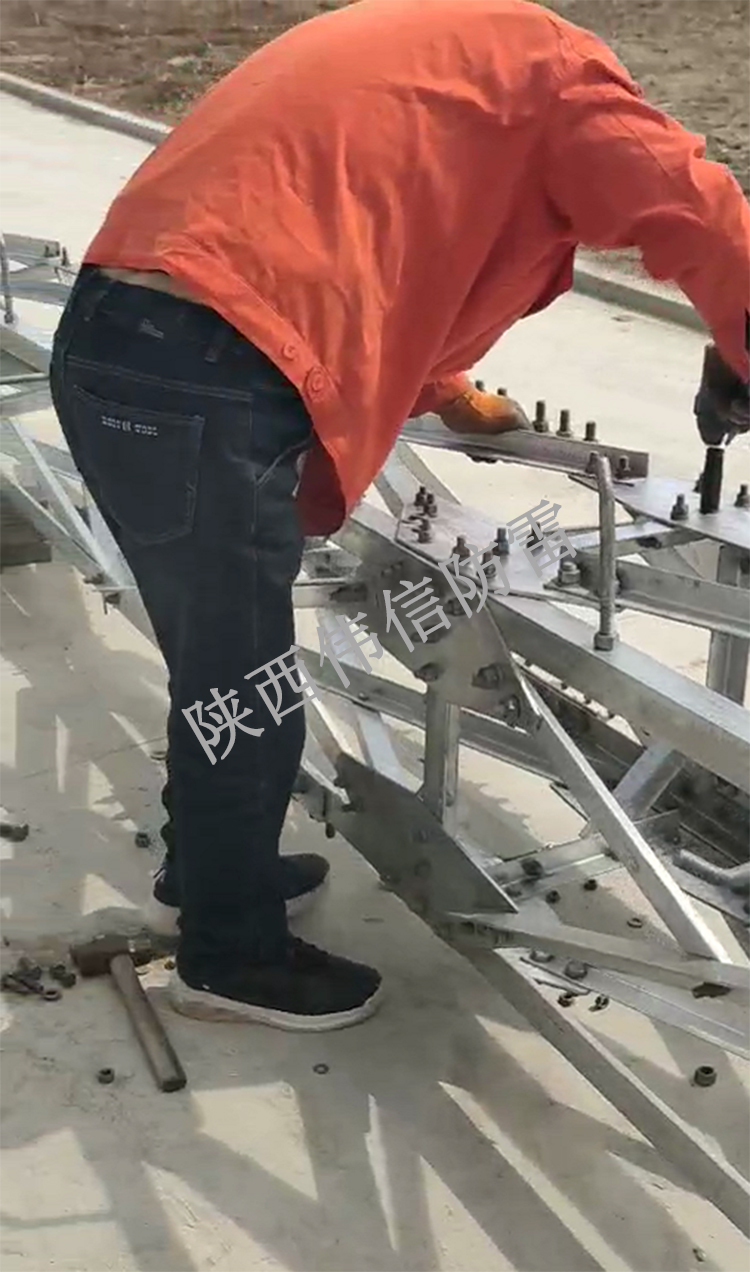 江蘇射陽(yáng)縣GFL四角避雷塔安裝項(xiàng)目1
