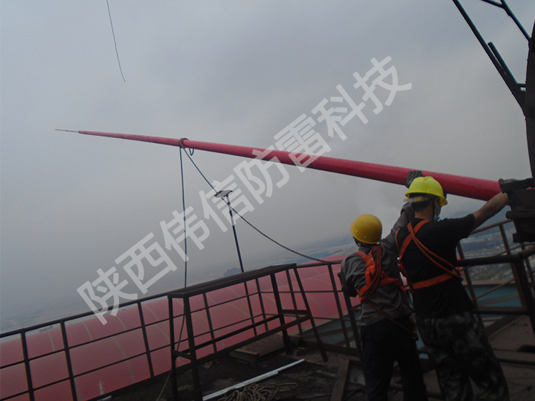16米玻璃鋼避雷針，工廠專用抗干擾防側(cè)擊絕緣避雷針產(chǎn)品展示三