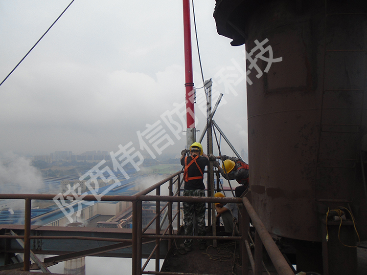 16米玻璃鋼避雷針，工廠專用抗干擾防側(cè)擊絕緣避雷針產(chǎn)品展示四