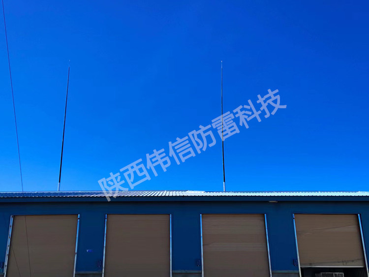 24米獨立雷達站玻璃鋼避雷針，抗干擾防側閃絕緣玻璃鋼避雷針產品展示五