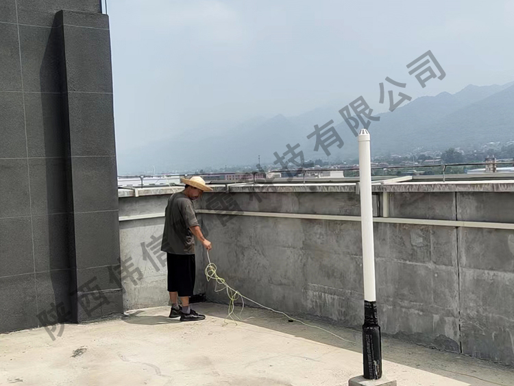 西安周至某單位防雷裝置檢測施工三